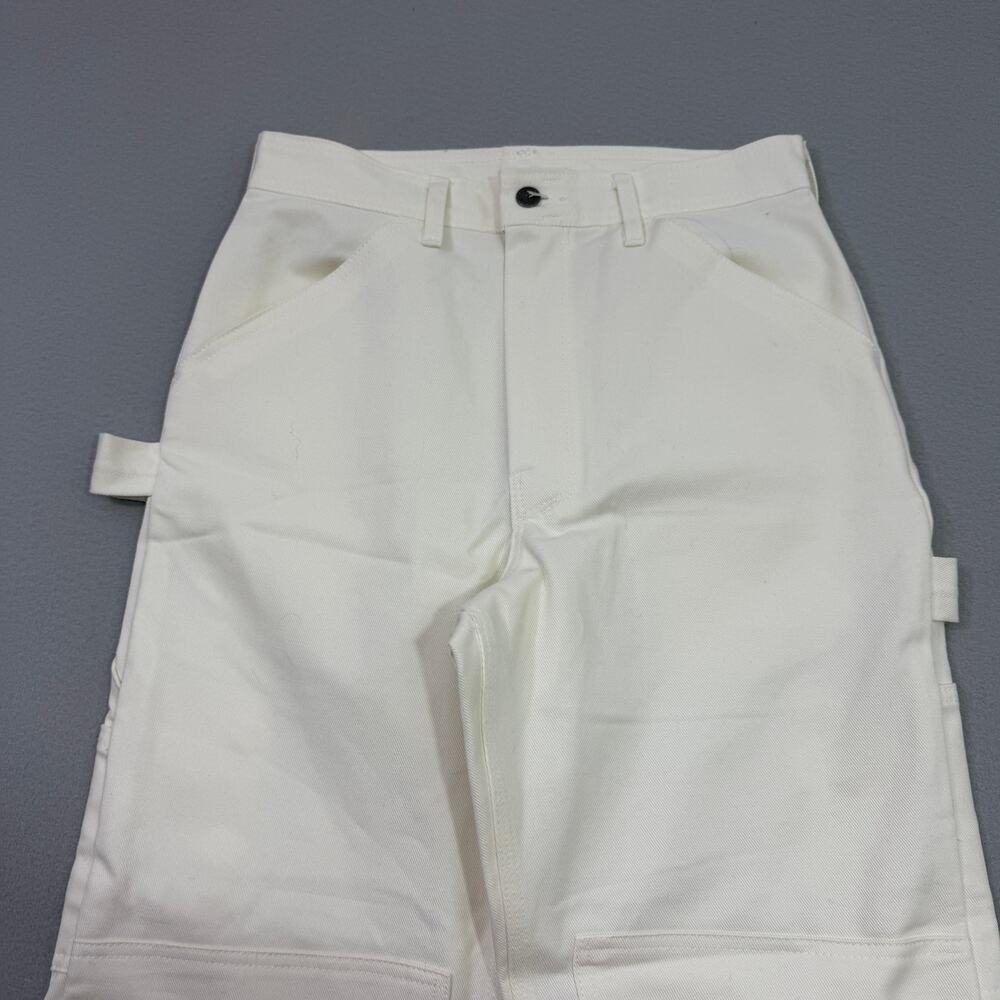 Vintage Centaur Double Knee Painter Pants Men's 30x30 White Canvas Carpenter NEW - Picture 3 of 10
